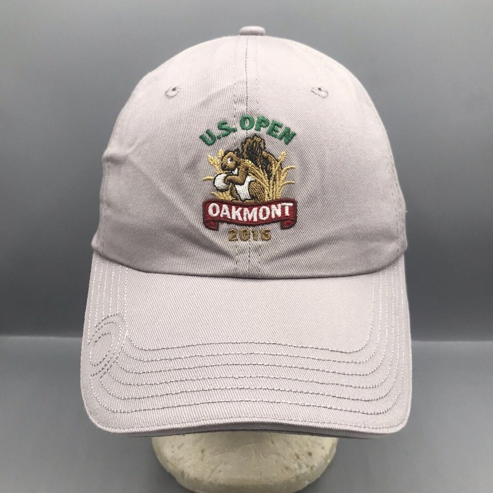 US OPEN OAKMONT 2016 Hat Ball Cap Adjustable STRAPBACK Relaxed Fit USGA Member